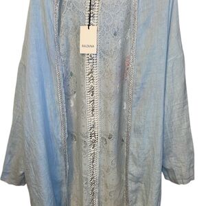 Women's Sky Blue Lace Cape